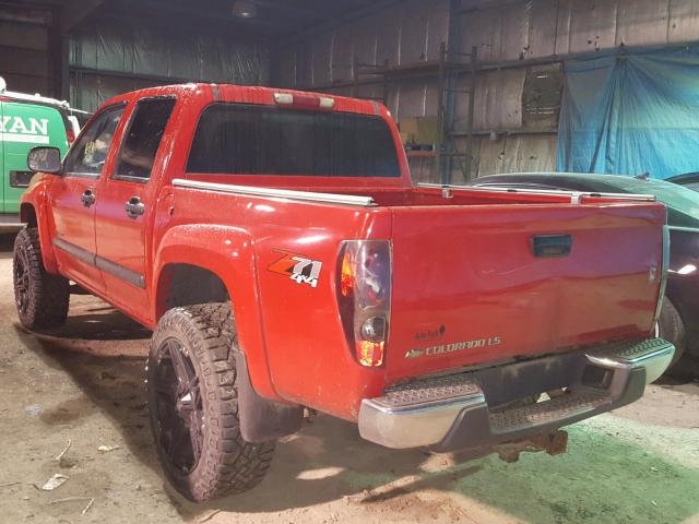 1GCDT136448100611 - 2004 CHEVROLET COLORADO RED photo 3