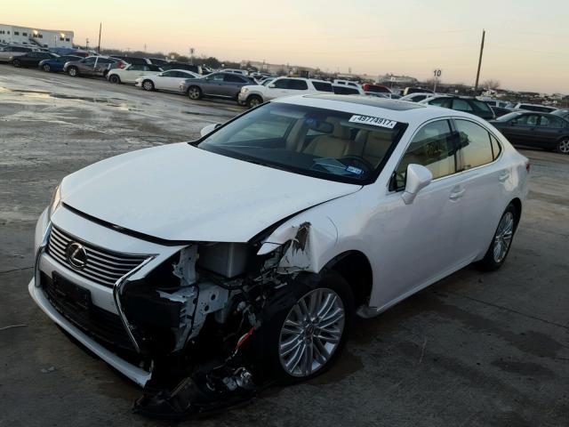 JTHBK1GG6E2145114 - 2014 LEXUS ES 350 WHITE photo 2