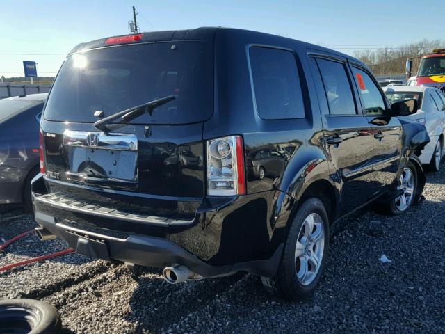 5FNYF3H72FB004372 - 2015 HONDA PILOT EXLN BLACK photo 4