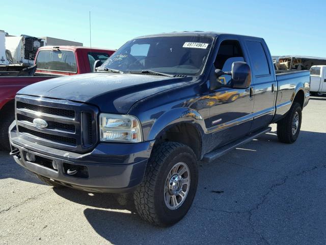 1FTWW31P06EC56317 - 2006 FORD F350 SRW S BLUE photo 2