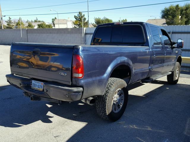 1FTWW31P06EC56317 - 2006 FORD F350 SRW S BLUE photo 4