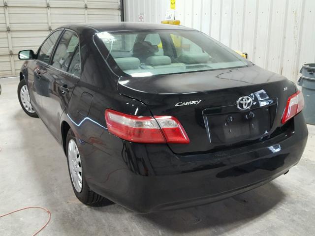 4T1BE46K58U768731 - 2008 TOYOTA CAMRY CE BLACK photo 3