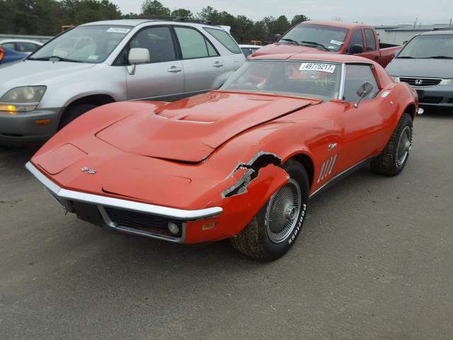 194379S717362 - 1969 CHEVROLET CORVETTE RED photo 2