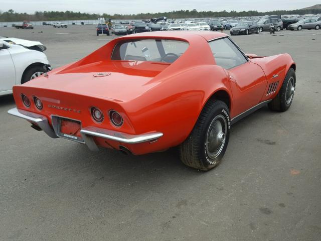 194379S717362 - 1969 CHEVROLET CORVETTE RED photo 4