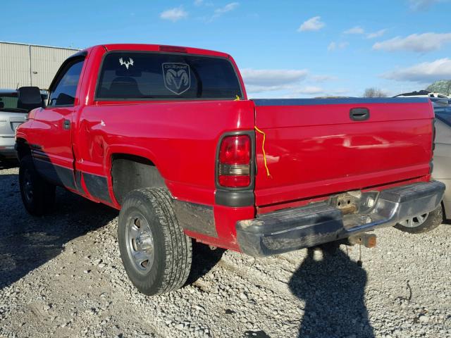 1B7HF16Y3VS271201 - 1997 DODGE RAM 1500 RED photo 3