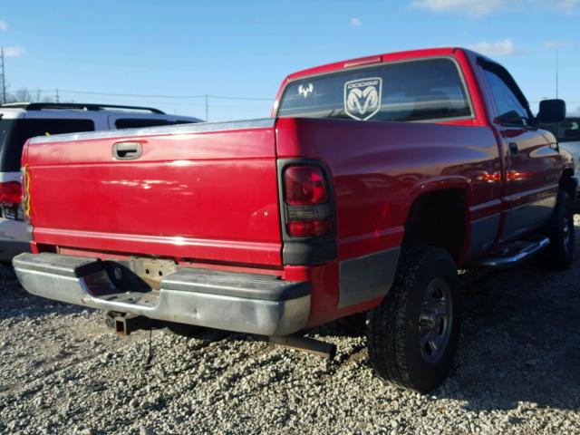 1B7HF16Y3VS271201 - 1997 DODGE RAM 1500 RED photo 4