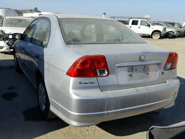 2HGES16344H554488 - 2004 HONDA CIVIC DX V SILVER photo 3