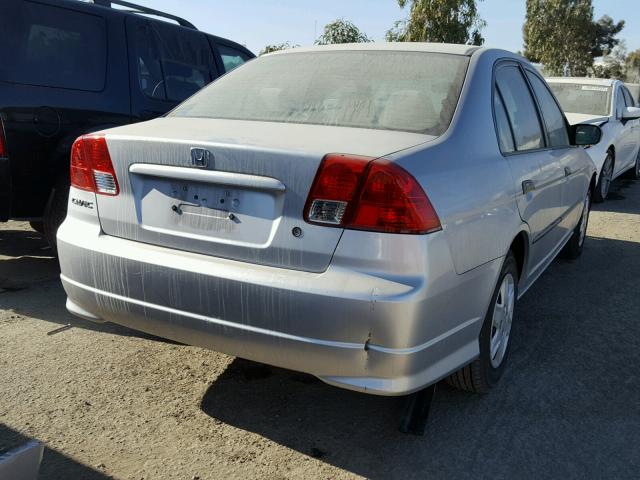 2HGES16344H554488 - 2004 HONDA CIVIC DX V SILVER photo 4