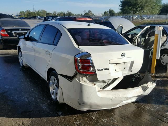 3N1AB61E48L652455 - 2008 NISSAN SENTRA 2.0 WHITE photo 3