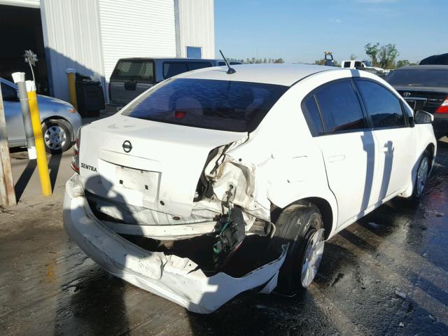 3N1AB61E48L652455 - 2008 NISSAN SENTRA 2.0 WHITE photo 4