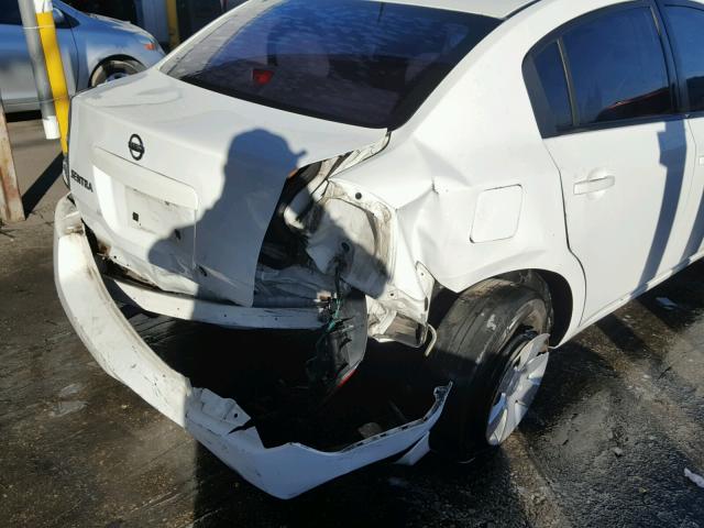 3N1AB61E48L652455 - 2008 NISSAN SENTRA 2.0 WHITE photo 9