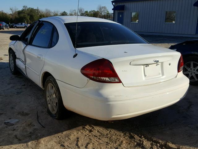 1FAFP53U57A133736 - 2007 FORD TAURUS SE WHITE photo 3