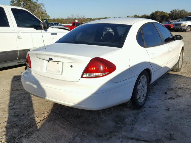 1FAFP53U57A133736 - 2007 FORD TAURUS SE WHITE photo 4