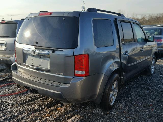 5FNYF48469B049802 - 2009 HONDA PILOT EX GRAY photo 4