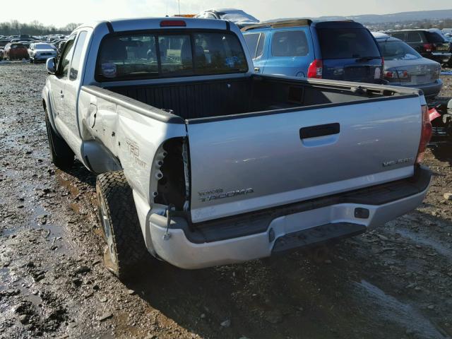 5TEUU42NX7Z386197 - 2007 TOYOTA TACOMA ACC SILVER photo 3