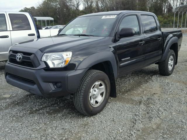 5TFJX4GN7DX016136 - 2013 TOYOTA TACOMA DOU BLACK photo 2