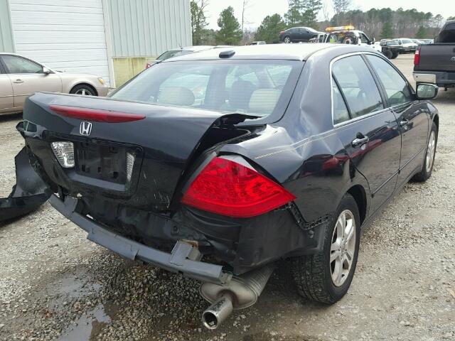 1HGCM568X6A066264 - 2006 HONDA ACCORD EX BLACK photo 4