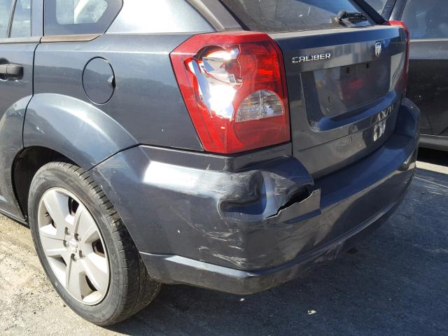 1B3HB48B07D411493 - 2007 DODGE CALIBER SX GRAY photo 9