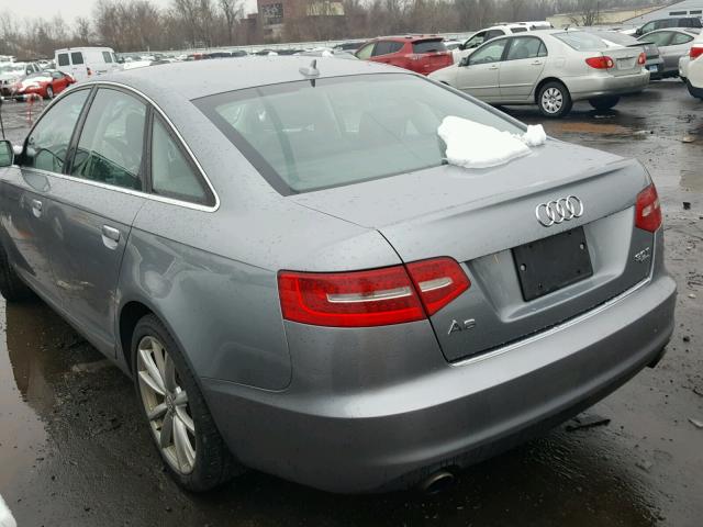 WAUKGAFB3AN041761 - 2010 AUDI A6 PRESTIG GRAY photo 3