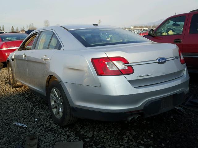 1FAHP2DW9BG179521 - 2011 FORD TAURUS SE SILVER photo 3