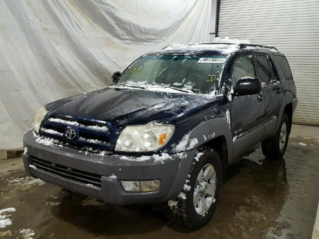 JTEBU14RX38006577 - 2003 TOYOTA 4RUNNER SR BLUE photo 2