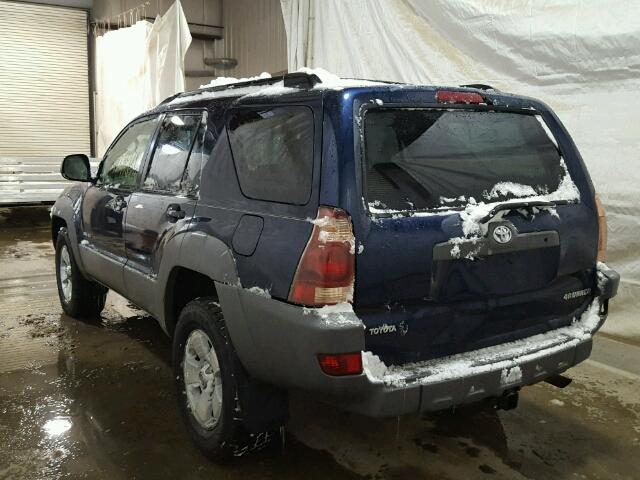 JTEBU14RX38006577 - 2003 TOYOTA 4RUNNER SR BLUE photo 3