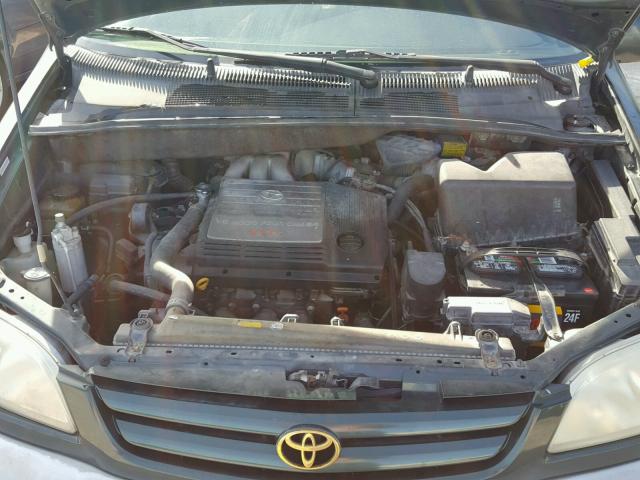 4T3ZF13C11U354625 - 2001 TOYOTA SIENNA LE GREEN photo 7