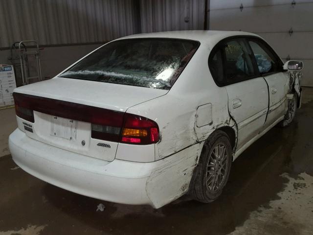 4S3BE625647202067 - 2004 SUBARU LEGACY L S WHITE photo 4