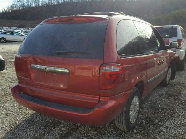 1C4GP45R75B138817 - 2005 CHRYSLER TOWN & COU Qırmızı foto 4