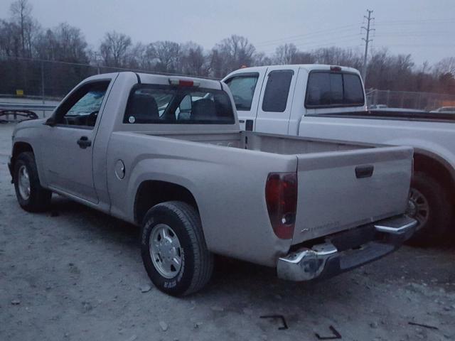 1GCCS148X48173920 - 2004 CHEVROLET COLORADO TAN photo 3