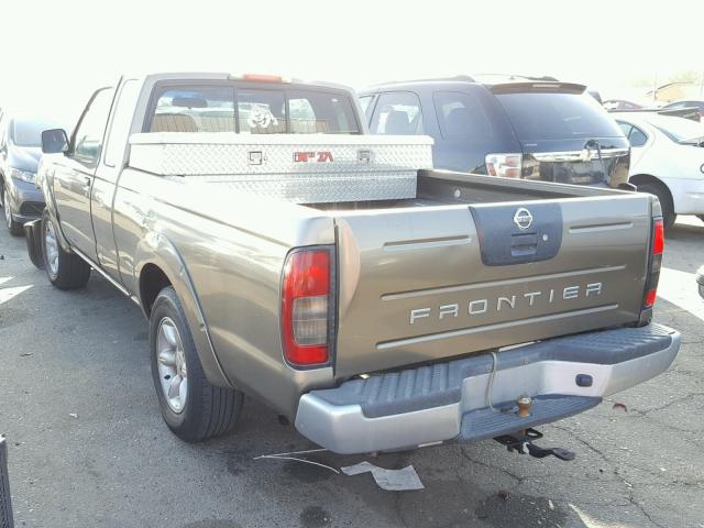 1N6DD26SX2C325327 - 2002 NISSAN FRONTIER K CHARCOAL photo 3