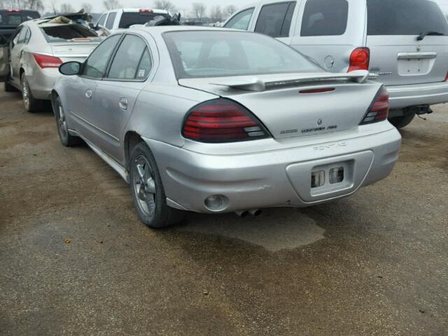 1G2NF52E13M707734 - 2003 PONTIAC GRAND AM S SILVER photo 3