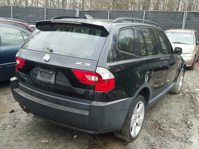 WBXPA93485WD12897 - 2005 BMW X3 3.0I BLACK photo 4