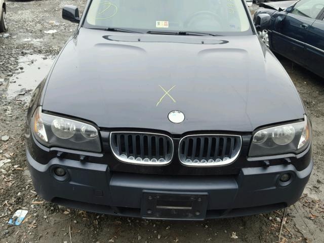 WBXPA93485WD12897 - 2005 BMW X3 3.0I BLACK photo 7