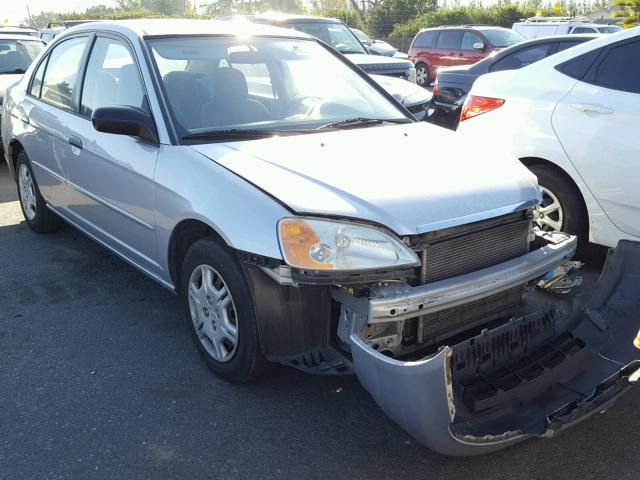 2HGES16561H595797 - 2001 HONDA CIVIC LX SILVER photo 1