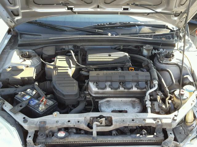 2HGES16561H595797 - 2001 HONDA CIVIC LX SILVER photo 7