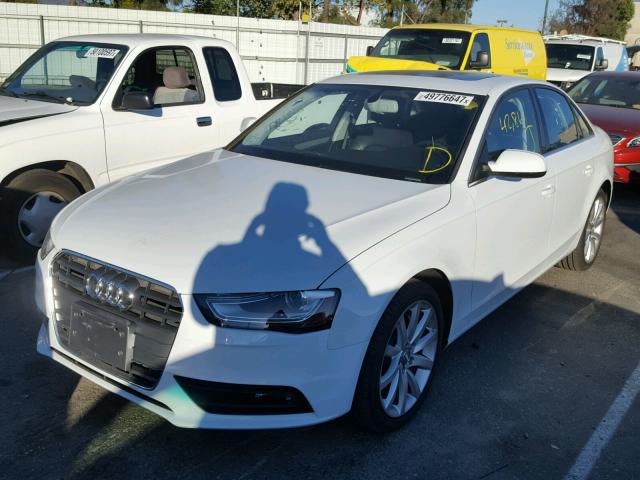 WAUFFAFL1DN047415 - 2013 AUDI A4 PREMIUM WHITE photo 2