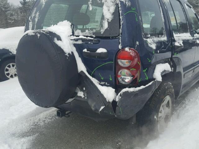 1J4GL48K76W141800 - 2006 JEEP LIBERTY SP BLUE photo 9