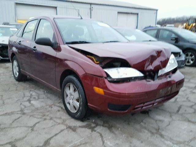 1FAFP34N47W325342 - 2007 FORD FOCUS ZX4 MAROON photo 1