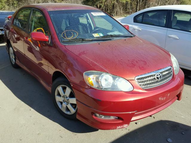 2T1BR32E85C360039 - 2005 TOYOTA COROLLA CE RED photo 1