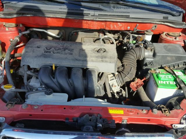 2T1BR32E85C360039 - 2005 TOYOTA COROLLA CE RED photo 7