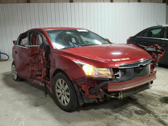 1G1PF5S91B7265132 - 2011 CHEVROLET CRUZE LT RED photo 1