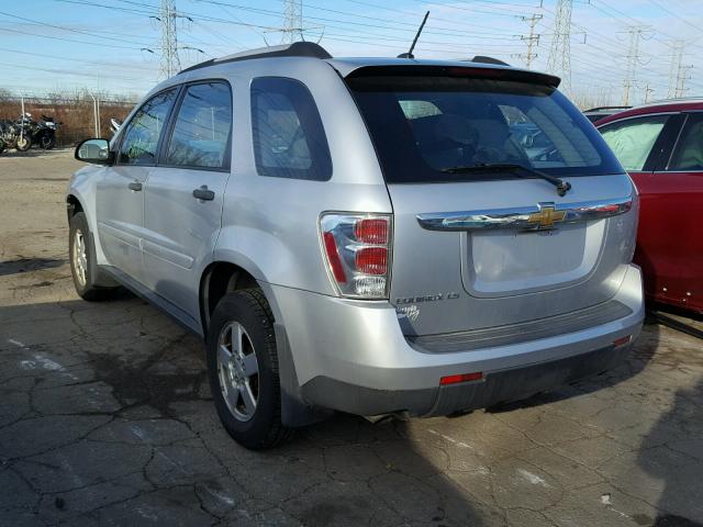 2CNDL13F396209599 - 2009 CHEVROLET EQUINOX LS SILVER photo 3