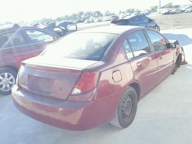1G8AJ52F14Z175014 - 2004 SATURN ION LEVEL BURGUNDY photo 4