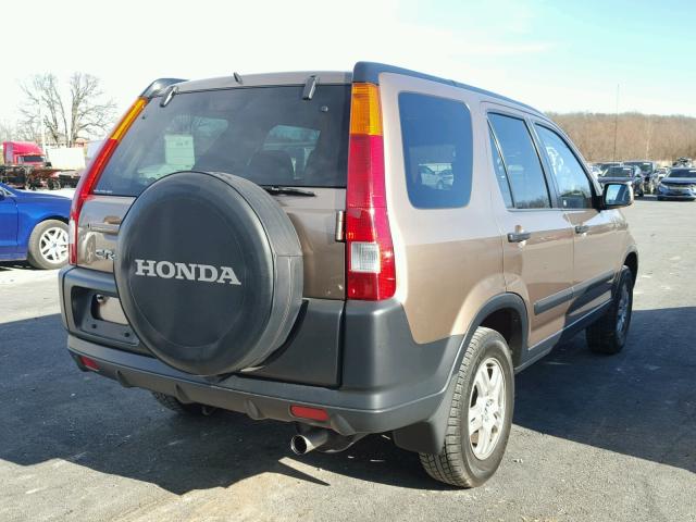 JHLRD78822C032872 - 2002 HONDA CR-V EX BROWN photo 4