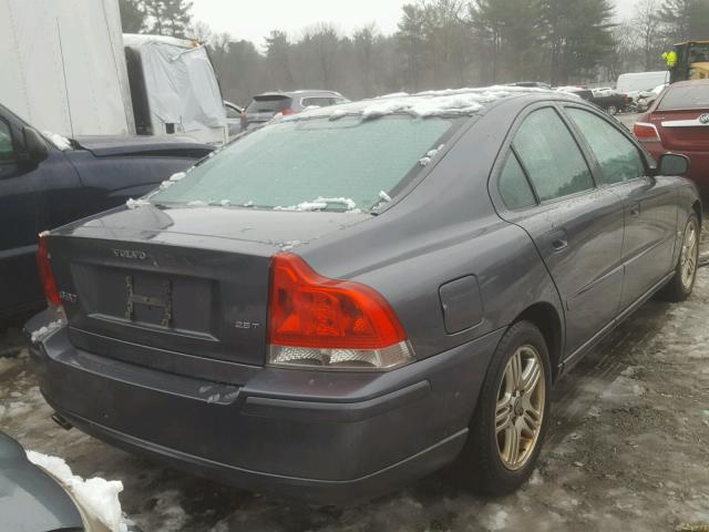 YV1RS592X62555063 - 2006 VOLVO S60 2.5T GRAY photo 4