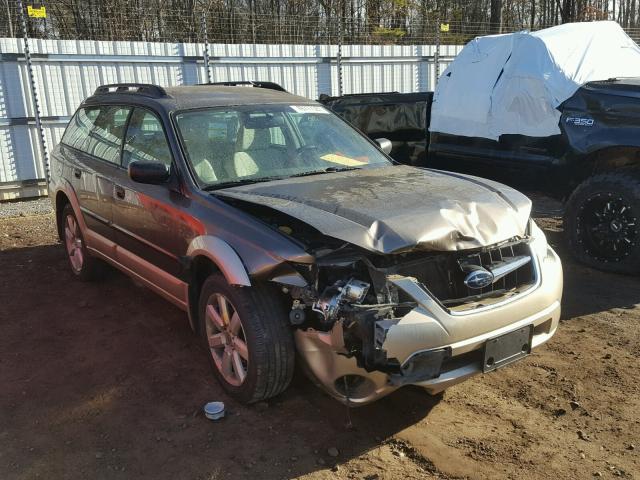 4S4BP61C087302712 - 2008 SUBARU OUTBACK 2. BROWN photo 1