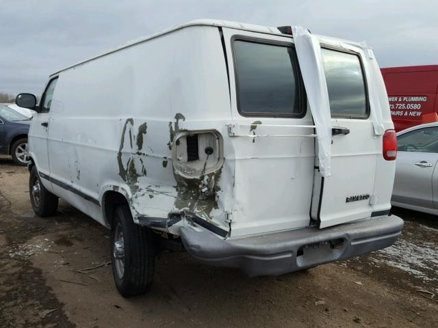 2B7JB21Y81K500969 - 2001 DODGE RAM VAN B2 WHITE photo 3