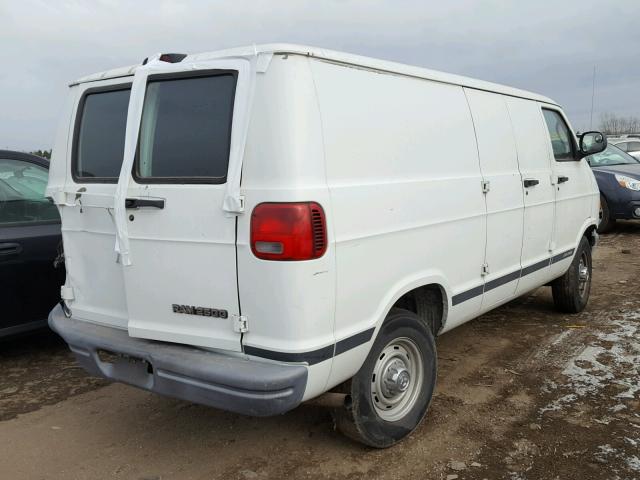 2B7JB21Y81K500969 - 2001 DODGE RAM VAN B2 WHITE photo 4