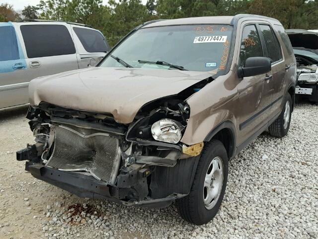 JHLRD68484C000177 - 2004 HONDA CR-V LX BROWN photo 2